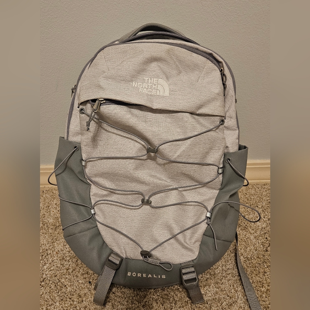 The North Face Gray Backpack Versatile Outdoor Essential